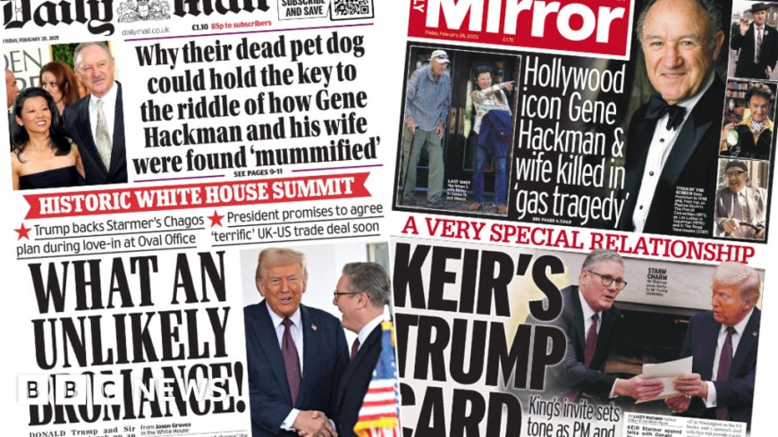 The papers: 'Charmer Starmer' with the 'Trump card'