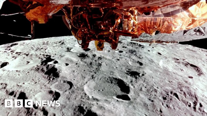 Marvellous views of the moon captured by private lunar lander